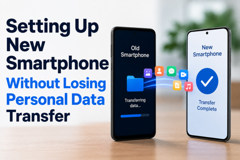Setting Up New Smartphone Without Losing Personal Data Transfer