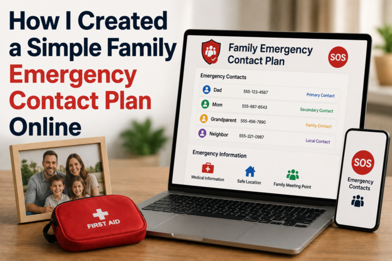 How I Created a Simple Family Emergency Contact Plan Online