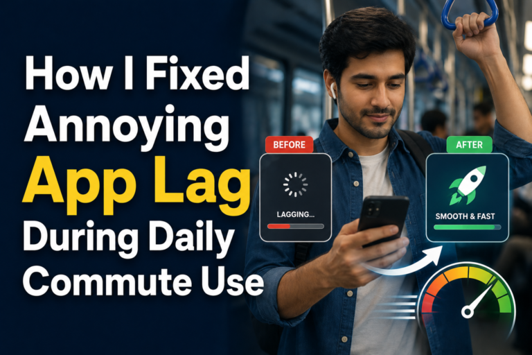 How I Fixed Annoying App Lag During Daily Commute Use