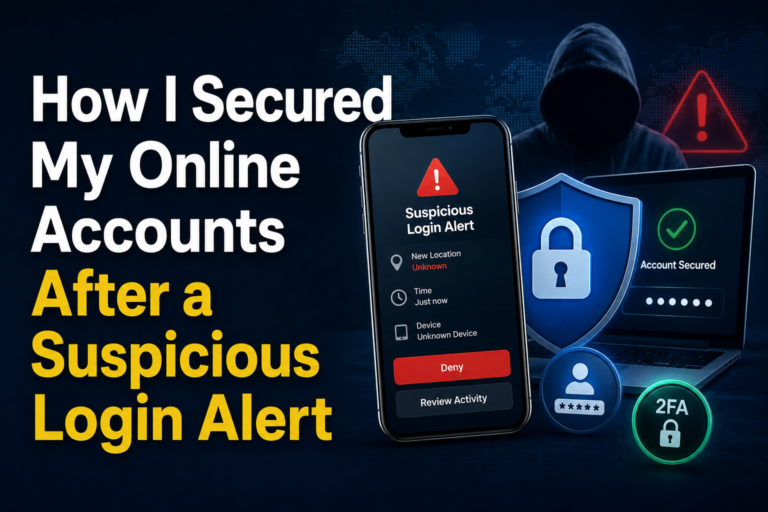How I Secured My Online Accounts After a Suspicious Login Alert